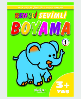 Renkli Sevimli Boyama 3+ Yaş 1.Kitap