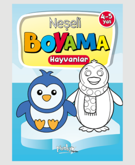 NEŞELİ BOYAMA HAYVANLAR 4-5 YAŞ